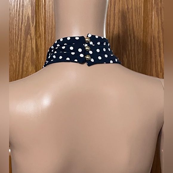 Michael Kors Plus Size Printed Border-Hem Halter Top - Picture 5 of 5